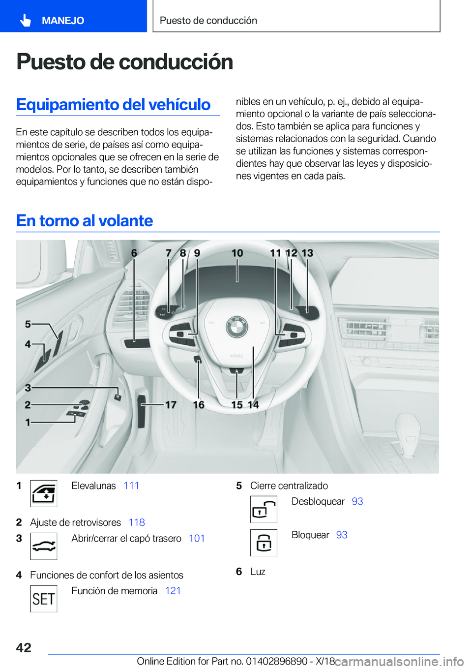 BMW 8 SERIES COUPE 2019  Manuales de Empleo (in Spanish) �P�u�e�s�t�o��d�e��c�o�n�d�u�c�c�i�