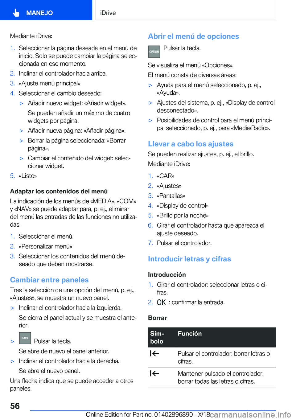 BMW 8 SERIES COUPE 2019  Manuales de Empleo (in Spanish) �M�e�d�i�a�n�t�e��i�D�r�i�v�e�:�1�.�S�e�l�e�c�c�i�o�n�a�r��l�a��p�
