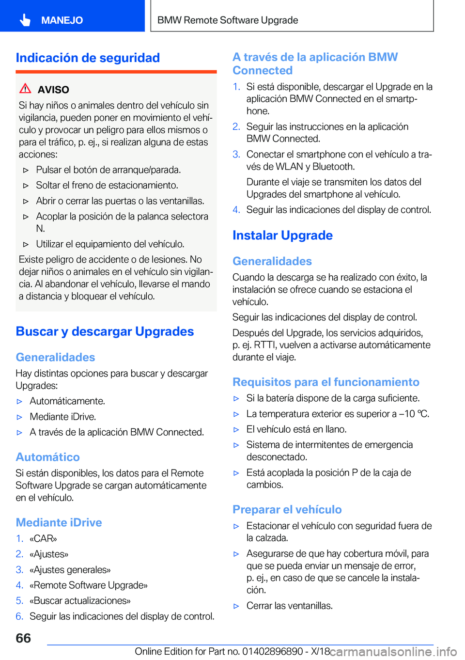 BMW 8 SERIES COUPE 2019  Manuales de Empleo (in Spanish) �I�n�d�i�c�a�c�i�