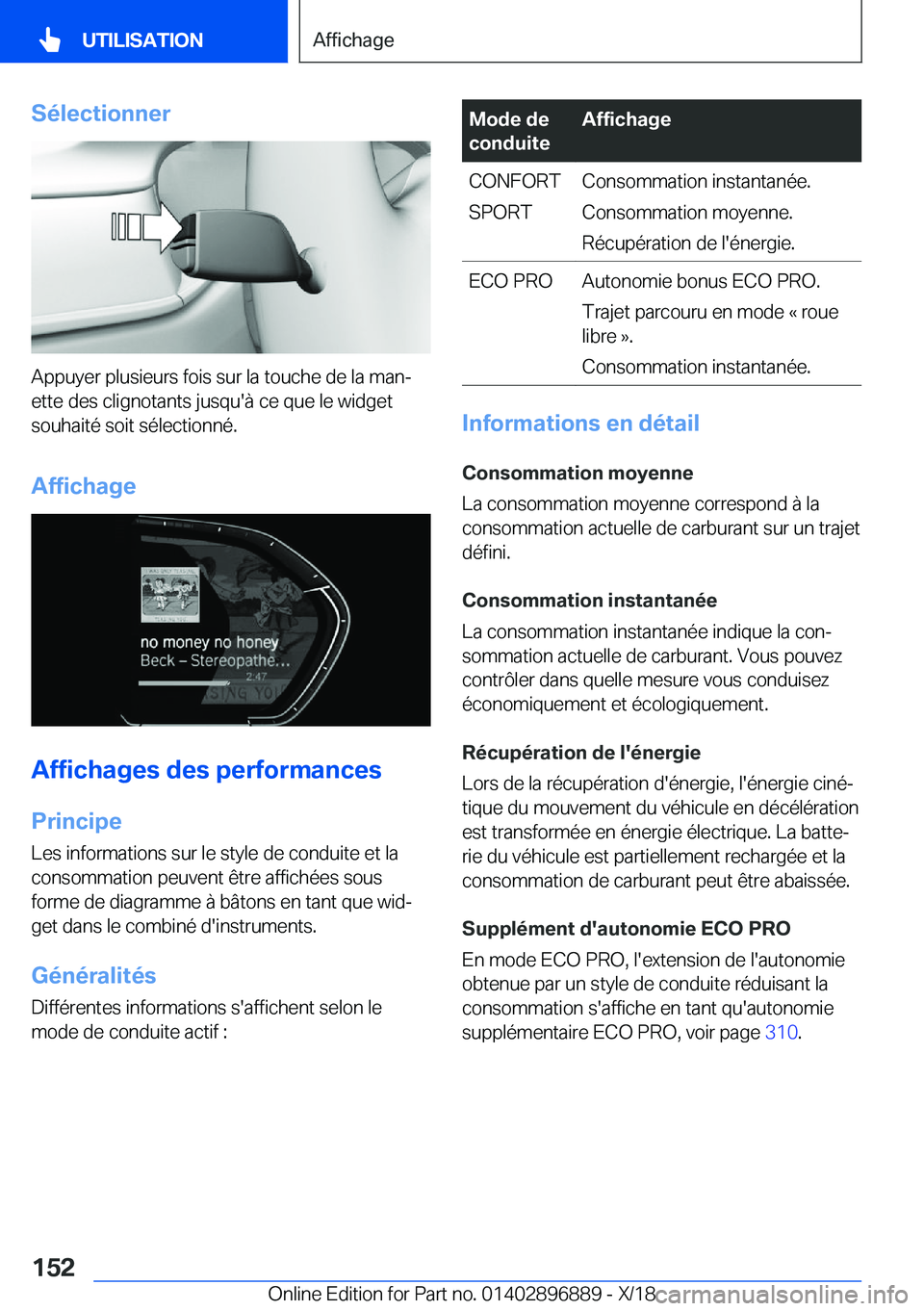 BMW 8 SERIES COUPE 2019  Notices Demploi (in French) �S�é�l�e�c�t�i�o�n�n�e�r
�A�p�p�u�y�e�r��p�l�u�s�i�e�u�r�s��f�o�i�s��s�u�r��l�a��t�o�u�c�h�e��d�e��l�a��m�a�nj
�e�t�t�e��d�e�s��c�l�i�g�n�o�t�a�n�t�s��j�u�s�q�u�'�