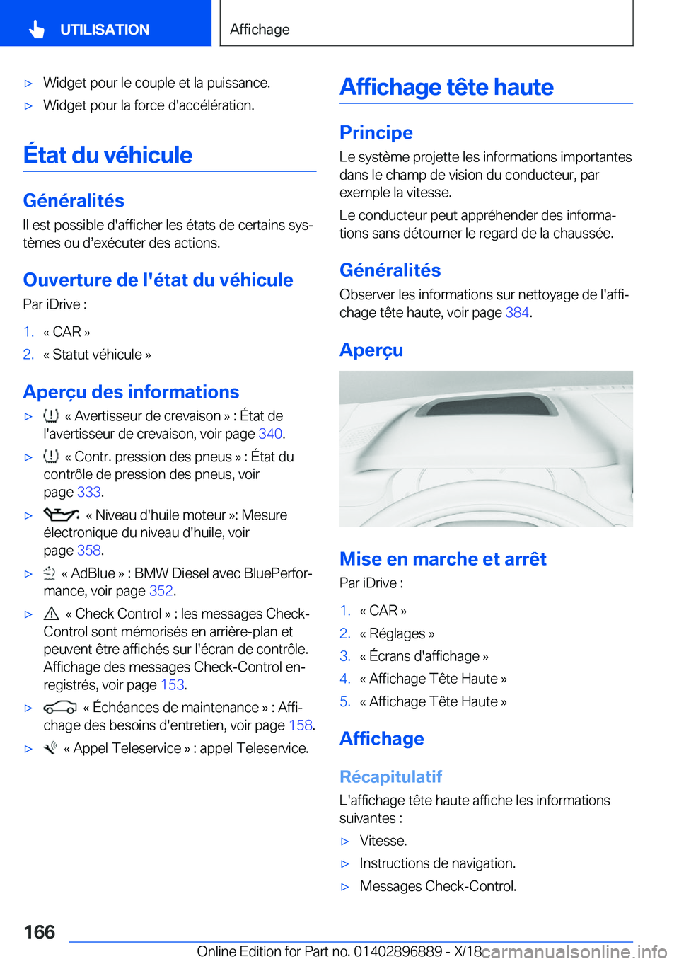 BMW 8 SERIES COUPE 2019  Notices Demploi (in French) 'x�W�i�d�g�e�t��p�o�u�r��l�e��c�o�u�p�l�e��e�t��l�a��p�u�i�s�s�a�n�c�e�.'x�W�i�d�g�e�t��p�o�u�r��l�a��f�o�r�c�e��d�'�a�c�c�é�l�é�r�a�t�i�o�n�.
�