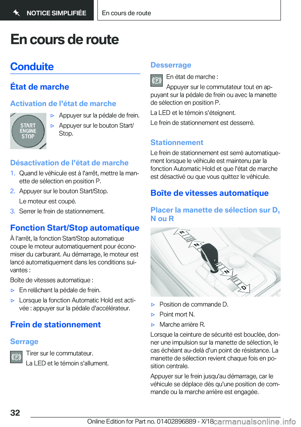BMW 8 SERIES COUPE 2019  Notices Demploi (in French) �E�n��c�o�u�r�s��d�e��r�o�u�t�e�C�o�n�d�u�i�t�e
�