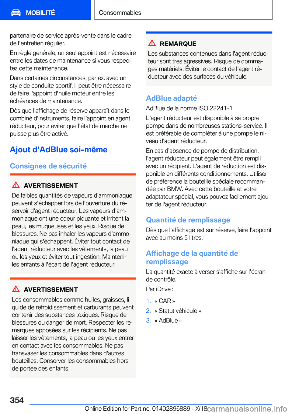 BMW 8 SERIES COUPE 2019  Notices Demploi (in French) �p�a�r�t�e�n�a�i�r�e��d�e��s�e�r�v�i�c�e��a�p�r�è�s�-�v�e�n�t�e��d�a�n�s��l�e��c�a�d�r�e
�d�e��l�'�e�n�t�r�e�t�i�e�n��r�é�g�u�l�i�e�r�.
�E�n��r�è�g�l�e��g�é�n�é�r�a�l�e�,��u�n��s�