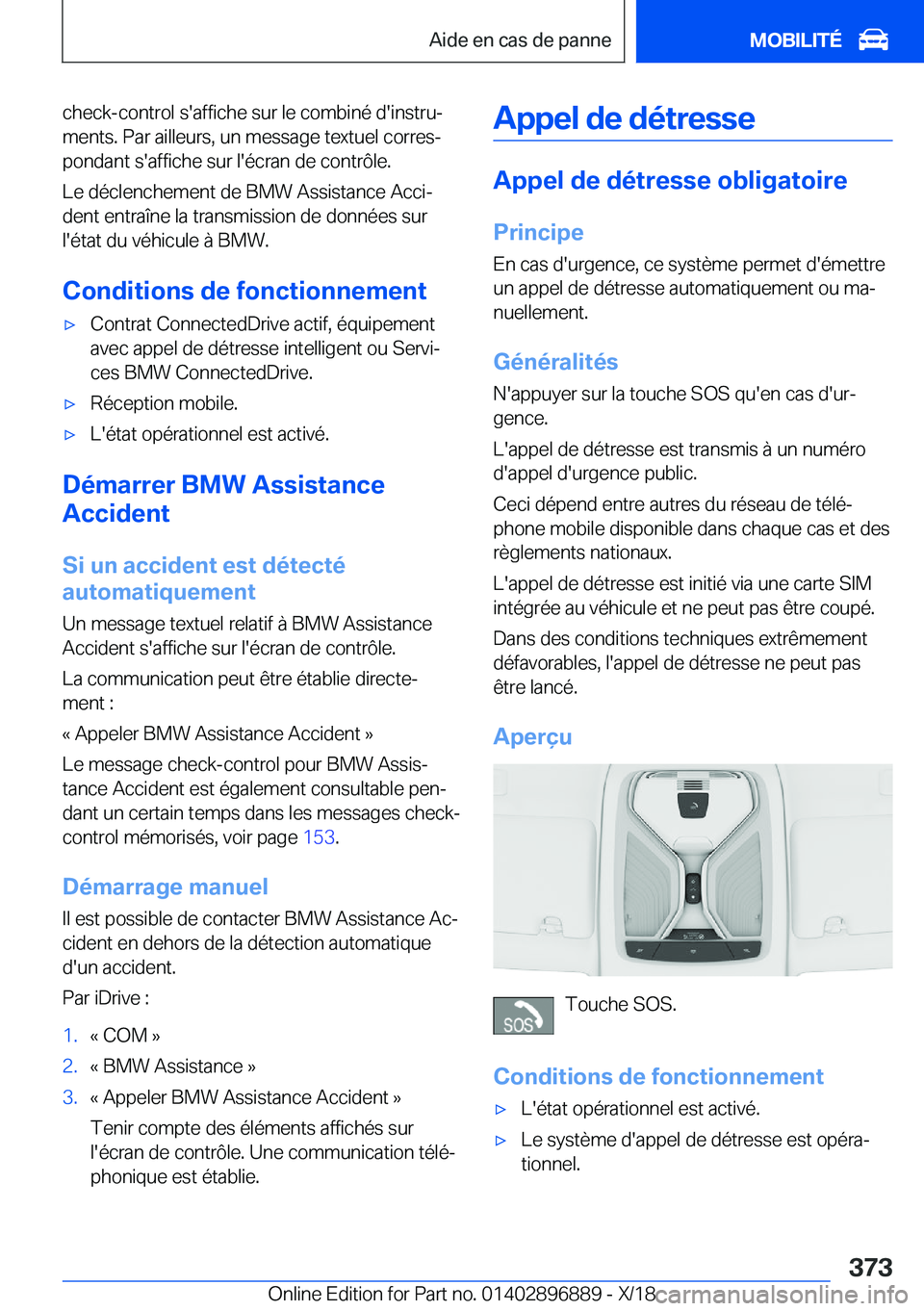 BMW 8 SERIES COUPE 2019  Notices Demploi (in French) �c�h�e�c�k�-�c�o�n�t�r�o�l��s�'�a�f�f�i�c�h�e��s�u�r��l�e��c�o�m�b�i�n�é��d�'�i�n�s�t�r�uj�m�e�n�t�s�.��P�a�r��a�i�l�l�e�u�r�s�,��u�n��m�e�s�s�a�g�e��t�e�x�t�u�e�l��c�o�r�r�e�sj�