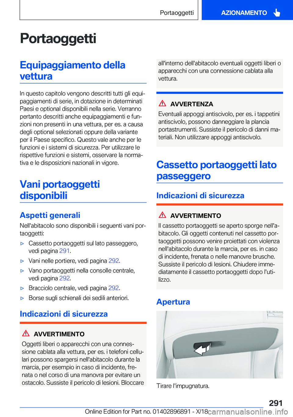 BMW 8 SERIES COUPE 2019  Libretti Di Uso E manutenzione (in Italian) �P�o�r�t�a�o�g�g�e�t�t�i�E�q�u�i�p�a�g�g�i�a�m�e�n�t�o��d�e�l�l�a�v�e�t�t�u�r�a
�I�n��q�u�e�s�t�o��c�a�p�i�t�o�l�o��v�e�n�g�o�n�o��d�e�s�c�r�i�t�t�i��t�u�t�t�i��g�l�i��e�q�u�iª
�p�a�g�g�i�a�