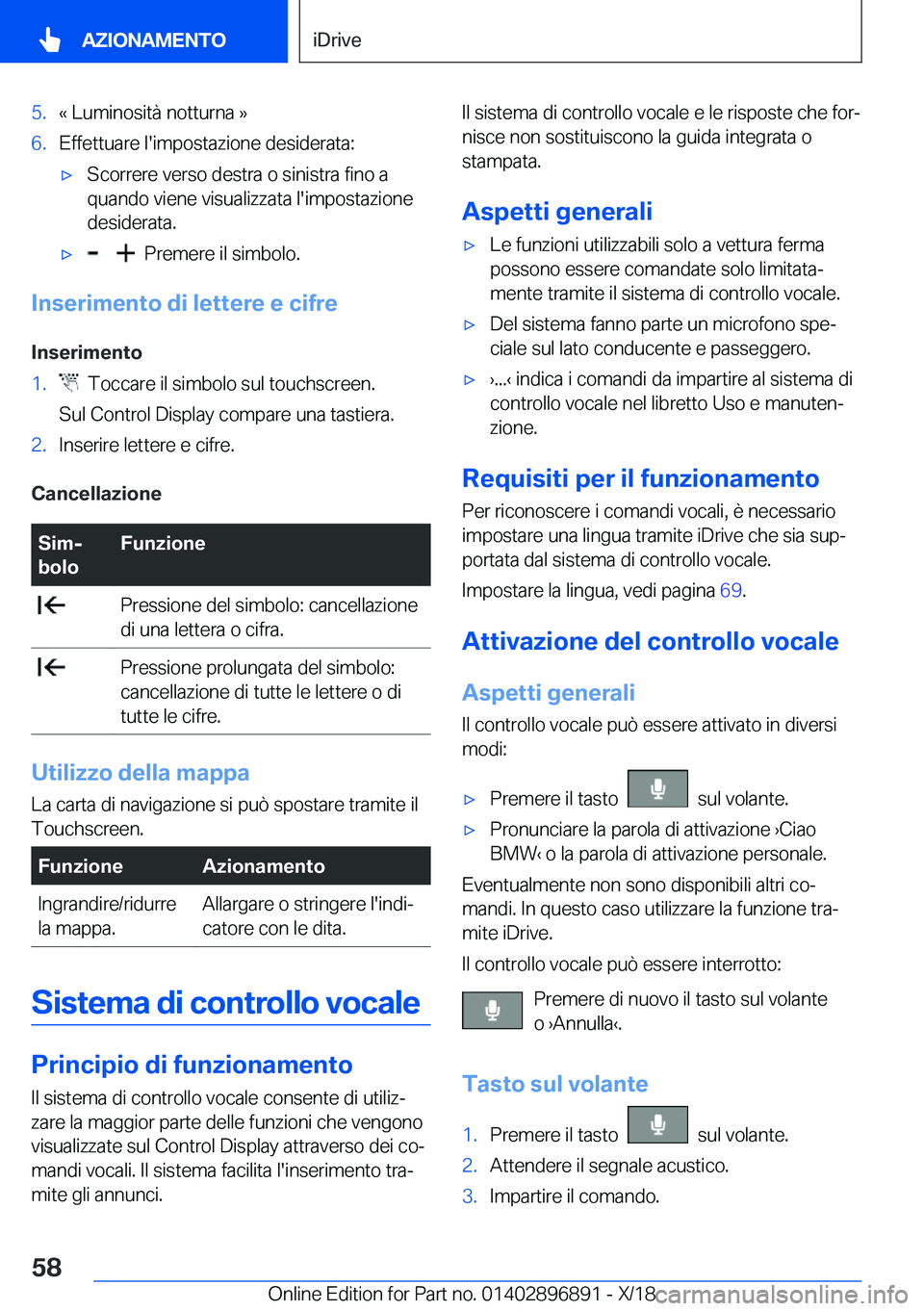 BMW 8 SERIES COUPE 2019  Libretti Di Uso E manutenzione (in Italian) �5�.�«��L�u�m�i�n�o�s�i�t�