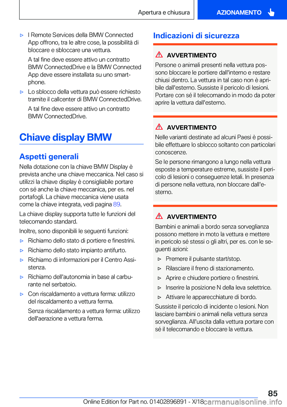 BMW 8 SERIES COUPE 2019  Libretti Di Uso E manutenzione (in Italian) 'x�I��R�e�m�o�t�e��S�e�r�v�i�c�e�s��d�e�l�l�a��B�M�W��C�o�n�n�e�c�t�e�d�A�p�p��o�f�f�r�o�n�o�,��t�r�a��l�e��a�l�t�r�e��c�o�s�e�,��l�a��p�o�s�s�i�b�i�l�i�t�