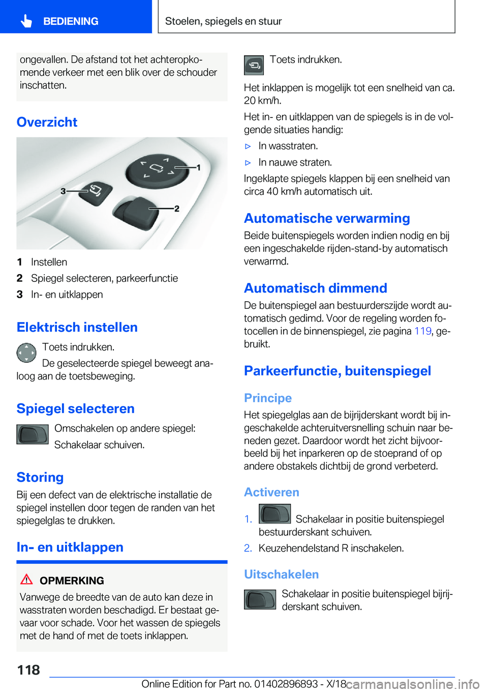 BMW 8 SERIES COUPE 2019  Instructieboekjes (in Dutch) �o�n�g�e�v�a�l�l�e�n�.��D�e��a�f�s�t�a�n�d��t�o�t��h�e�t��a�c�h�t�e�r�o�p�k�oj�m�e�n�d�e��v�e�r�k�e�e�r��m�e�t��e�e�n��b�l�i�k��o�v�e�r��d�e��s�c�h�o�u�d�e�r �i�n�s�c�h�a�t�t�e�n�.
�O�v�e