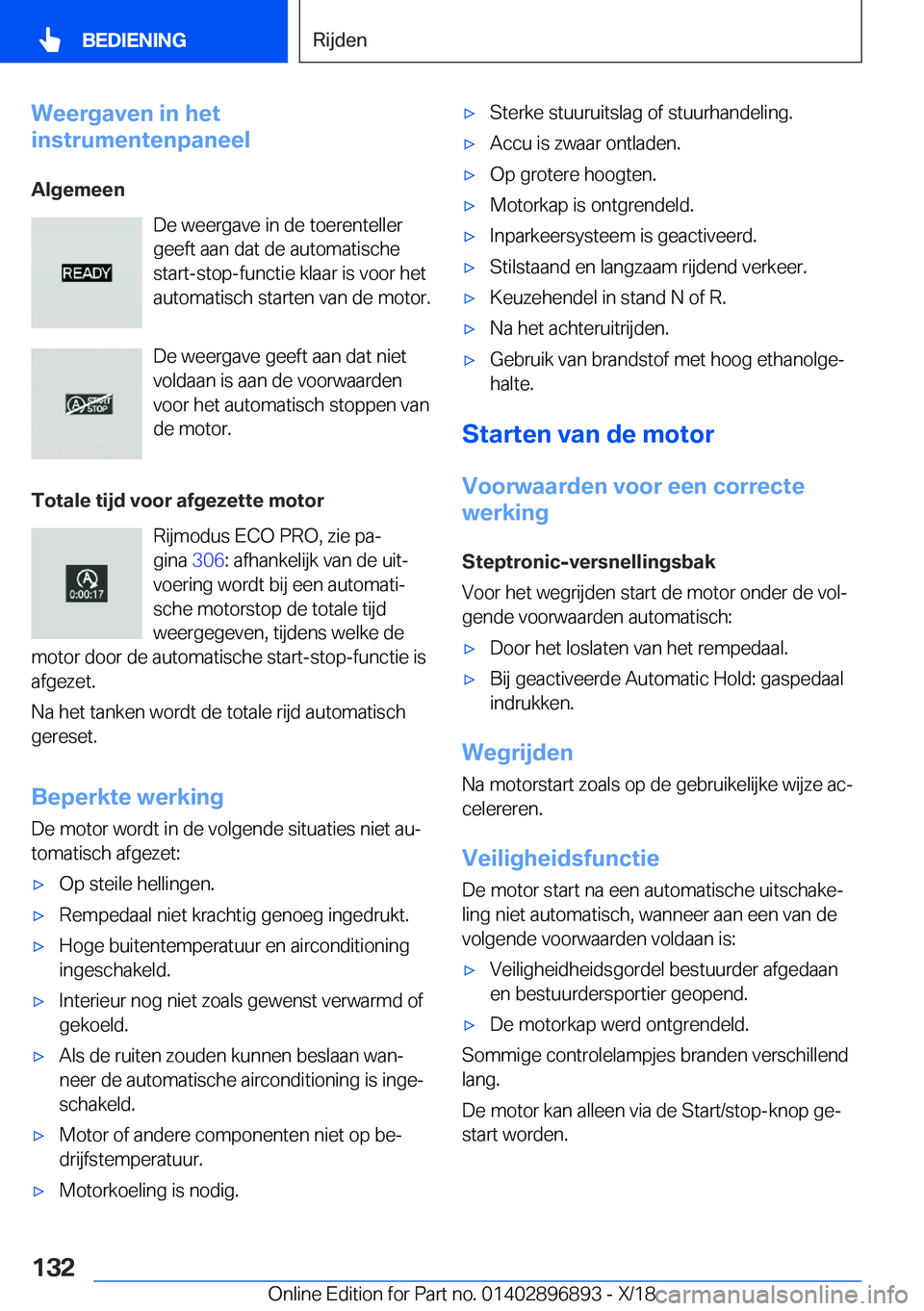 BMW 8 SERIES COUPE 2019  Instructieboekjes (in Dutch) �W�e�e�r�g�a�v�e�n��i�n��h�e�t
�i�n�s�t�r�u�m�e�n�t�e�n�p�a�n�e�e�l
�A�l�g�e�m�e�e�n �D�e��w�e�e�r�g�a�v�e��i�n��d�e��t�o�e�r�e�n�t�e�l�l�e�r
�g�e�e�f�t��a�a�n��d�a�t��d�e��a�u�t�o�m�a�t�i�s