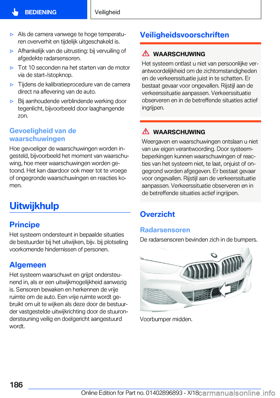 BMW 8 SERIES COUPE 2019  Instructieboekjes (in Dutch) 'x�A�l�s��d�e��c�a�m�e�r�a��v�a�n�w�e�g�e��t�e��h�o�g�e��t�e�m�p�e�r�a�t�uj�r�e�n��o�v�e�r�v�e�r�h�i�t��e�n��t�i�j�d�e�l�i�j�k��u�i�t�g�e�s�c�h�a�k�e�l�d��i�s�.'x�A�f�h�a�n�k�e�l�i