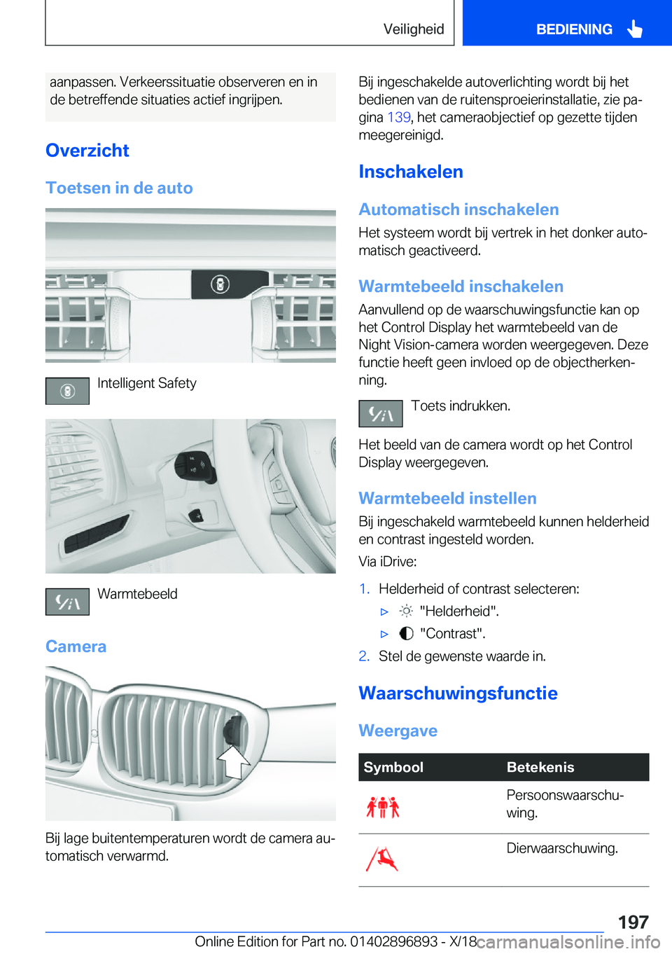 BMW 8 SERIES COUPE 2019  Instructieboekjes (in Dutch) �a�a�n�p�a�s�s�e�n�.��V�e�r�k�e�e�r�s�s�i�t�u�a�t�i�e��o�b�s�e�r�v�e�r�e�n��e�n��i�n�d�e��b�e�t�r�e�f�f�e�n�d�e��s�i�t�u�a�t�i�e�s��a�c�t�i�e�f��i�n�g�r�i�j�p�e�n�.
�O�v�e�r�z�i�c�h�t �T�o�e�t