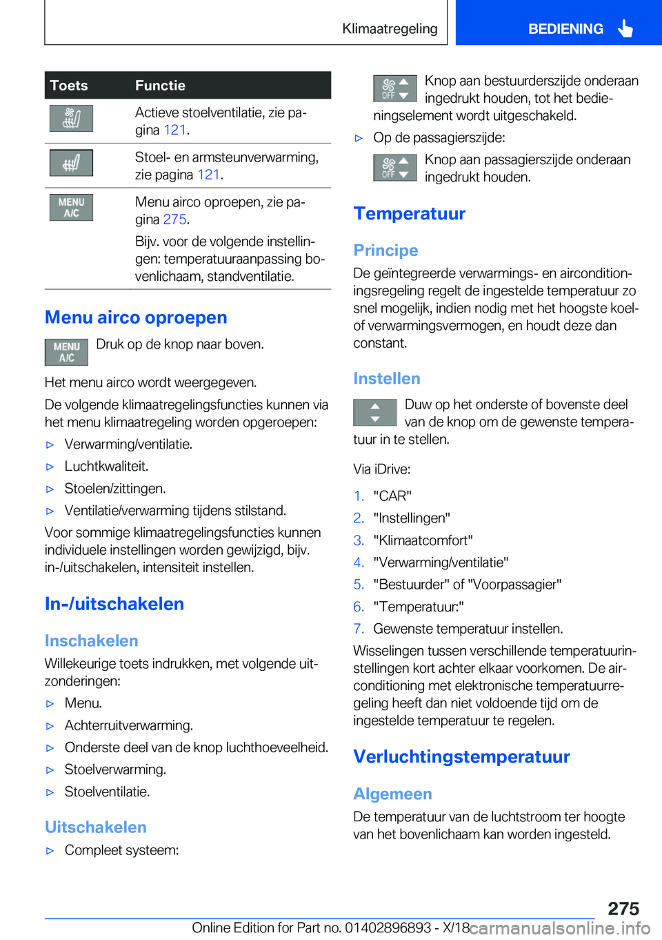 BMW 8 SERIES COUPE 2019  Instructieboekjes (in Dutch) �T�o�e�t�s�F�u�n�c�t�i�e�A�c�t�i�e�v�e��s�t�o�e�l�v�e�n�t�i�l�a�t�i�e�,��z�i�e��p�aj
�g�i�n�a� �1�2�1�.�S�t�o�e�l�-��e�n��a�r�m�s�t�e�u�n�v�e�r�w�a�r�m�i�n�g�,
�z�i�e��p�a�g�i�n�a� �1�2�1�.�M