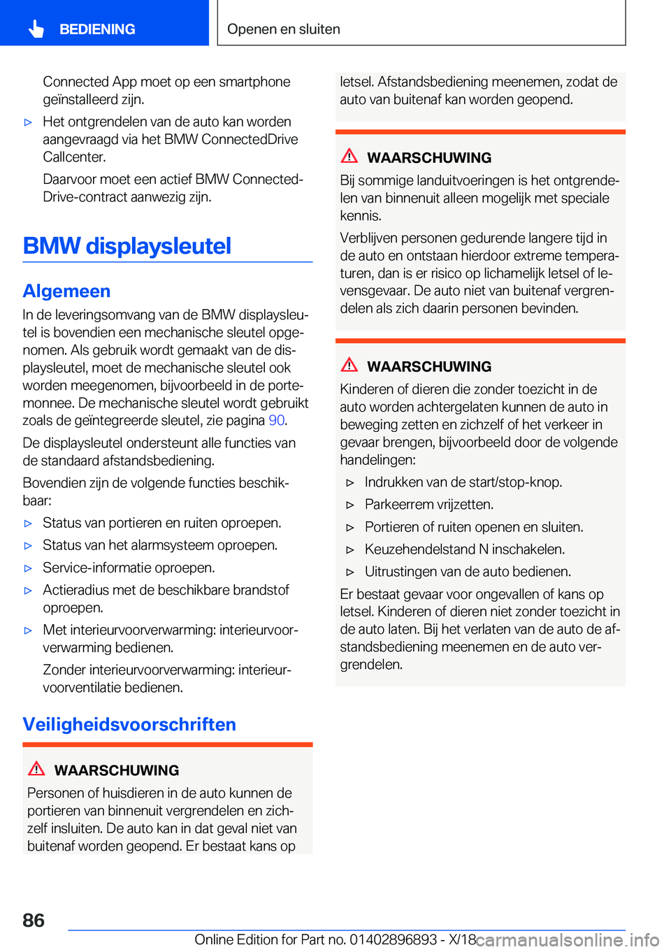 BMW 8 SERIES COUPE 2019  Instructieboekjes (in Dutch) �C�o�n�n�e�c�t�e�d��A�p�p��m�o�e�t��o�p��e�e�n��s�m�a�r�t�p�h�o�n�e
�g�e�