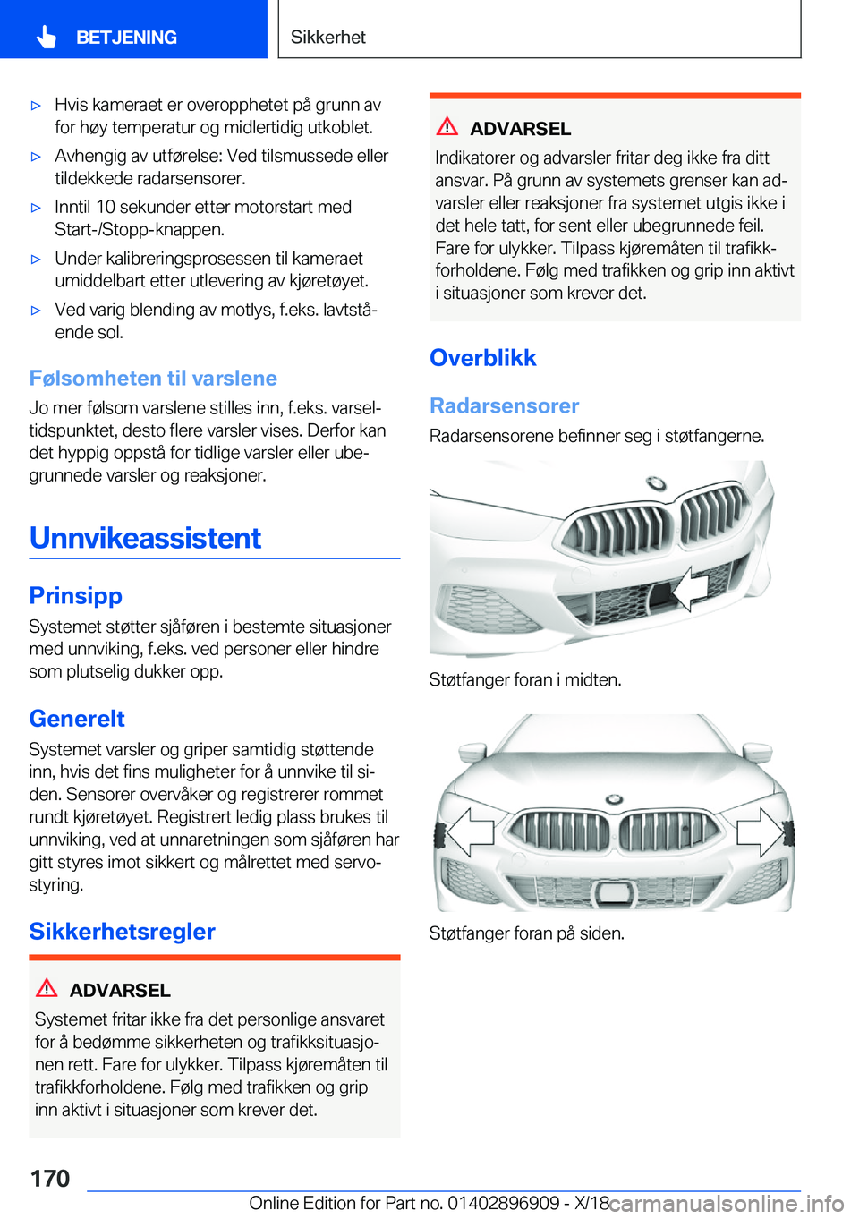 BMW 8 SERIES COUPE 2019  InstruksjonsbØker (in Norwegian) x�H�v�i�s��k�a�m�e�r�a�e�t��e�r��o�v�e�r�o�p�p�h�e�t�e�t��p�å��g�r�u�n�n��a�v�f�o�r��h�
