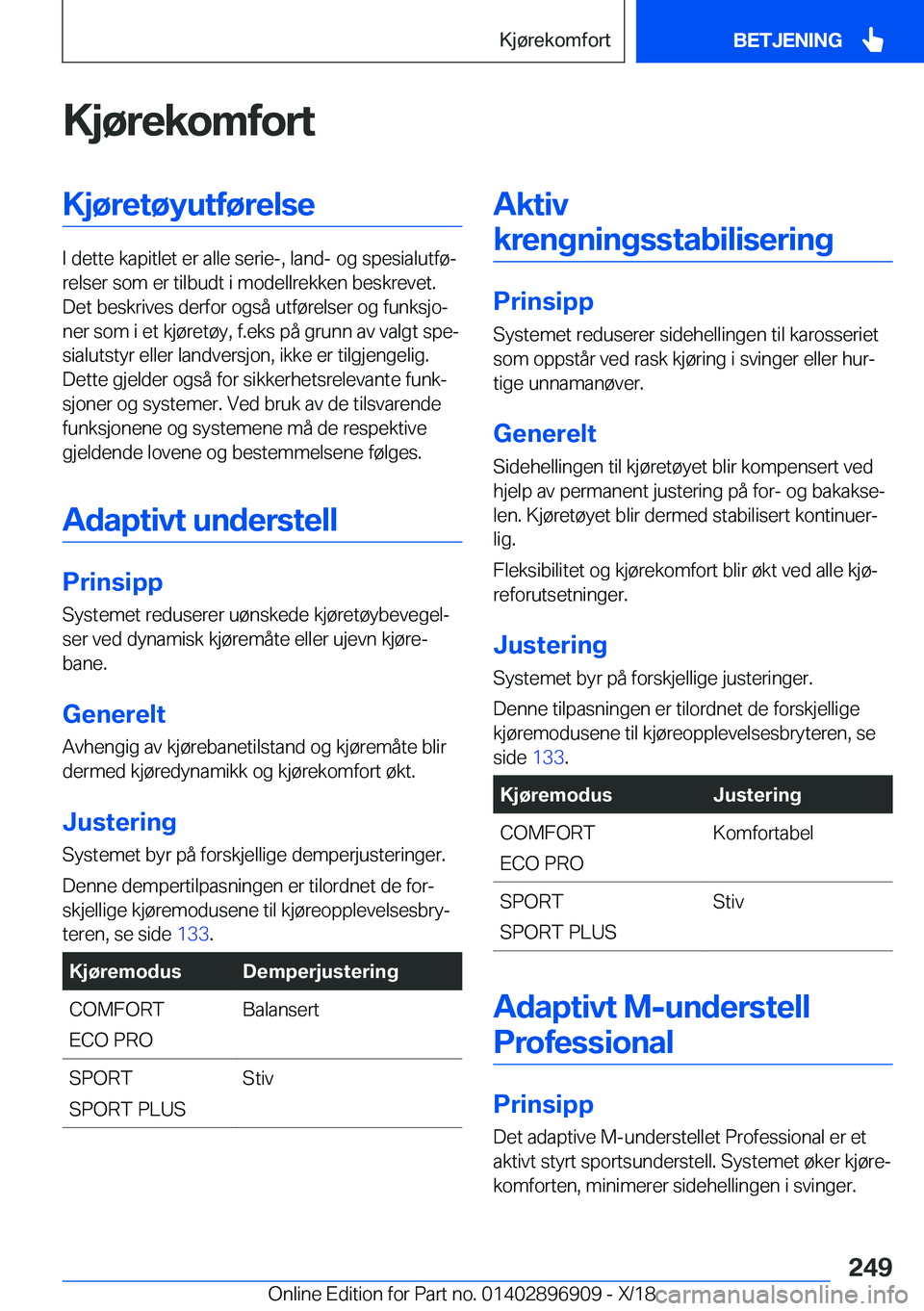 BMW 8 SERIES COUPE 2019  InstruksjonsbØker (in Norwegian) �K�j�