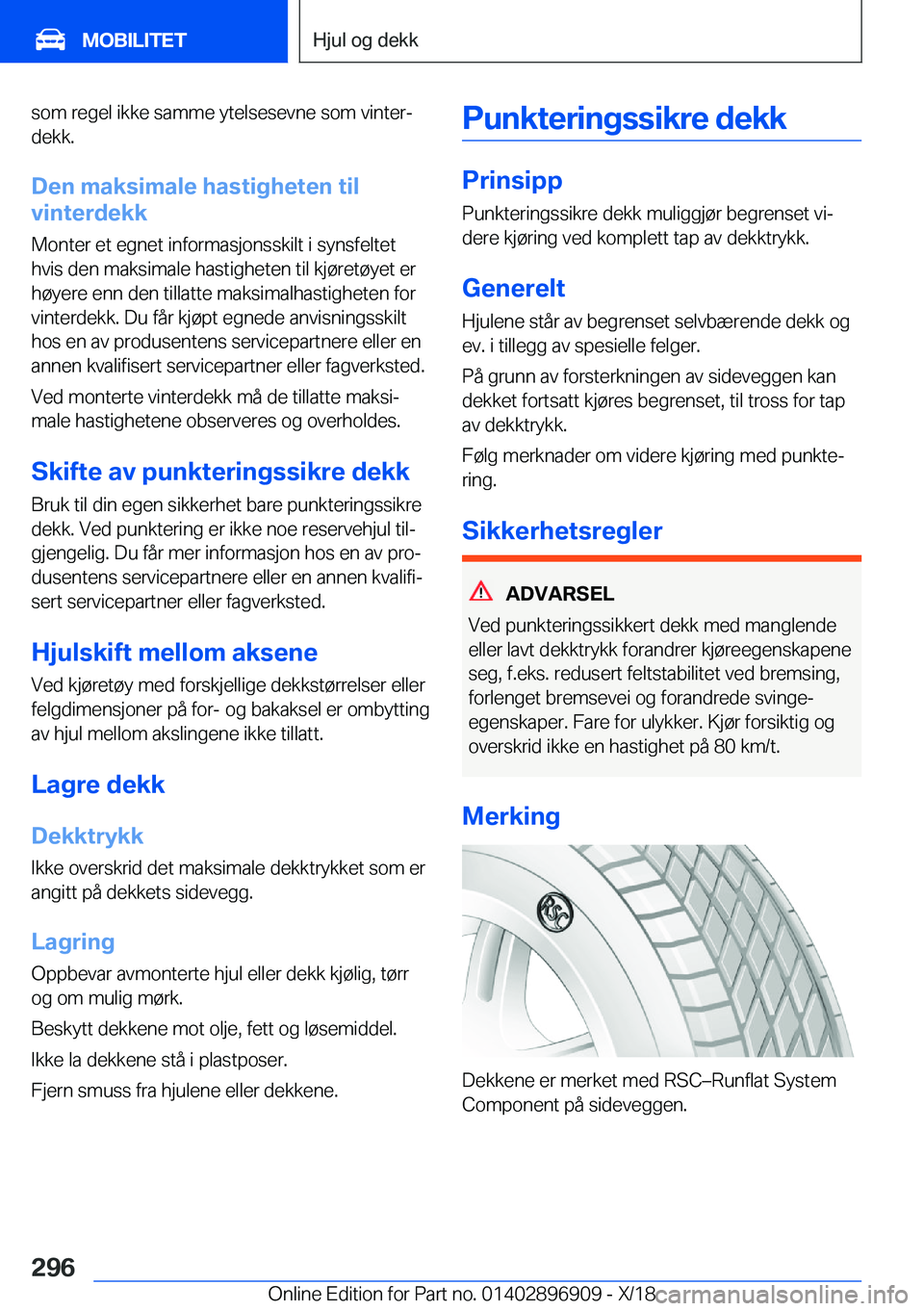 BMW 8 SERIES COUPE 2019  InstruksjonsbØker (in Norwegian) �s�o�m��r�e�g�e�l��i�k�k�e��s�a�m�m�e��y�t�e�l�s�e�s�e�v�n�e��s�o�m��v�i�n�t�e�rj�d�e�k�k�.
�D�e�n��m�a�k�s�i�m�a�l�e��h�a�s�t�i�g�h�e�t�e�n��t�i�l
�v�i�n�t�e�r�d�e�k�k
�M�o�n�t�e�r��e�t��