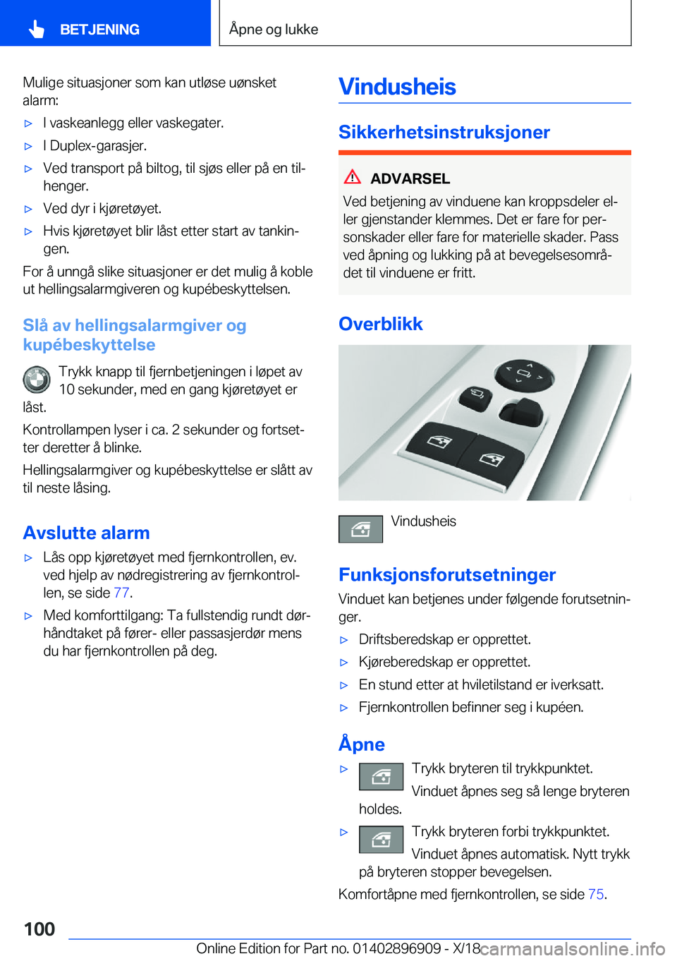 BMW 8 SERIES COUPE 2019  InstruksjonsbØker (in Norwegian) �M�u�l�i�g�e��s�i�t�u�a�s�j�o�n�e�r��s�o�m��k�a�n��u�t�l�