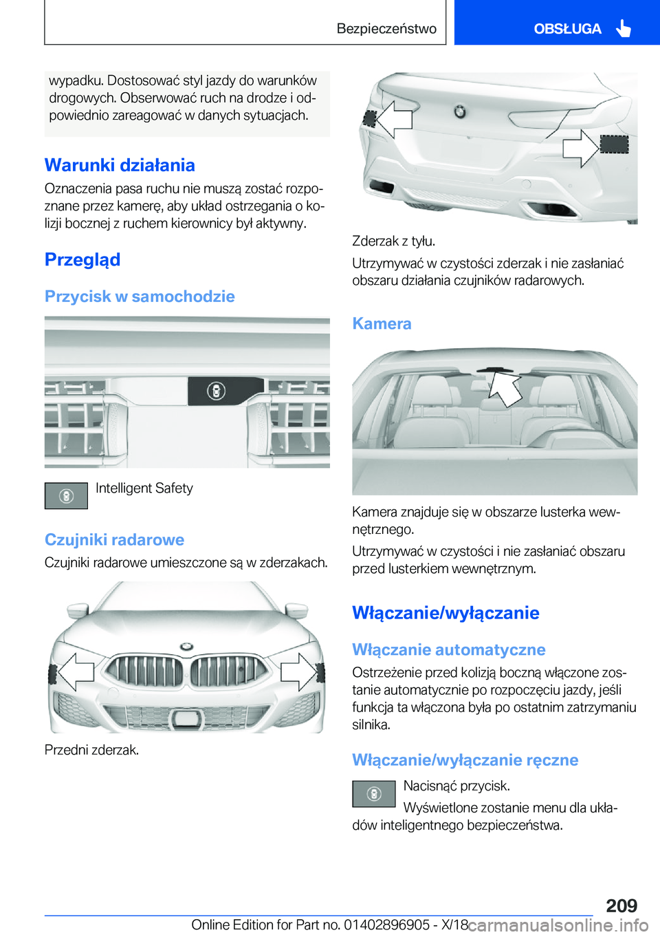 BMW 8 SERIES COUPE 2019  Instrukcja obsługi (in Polish) �w�y�p�a�d�k�u�.��D�o�s�t�o�s�o�w�a�