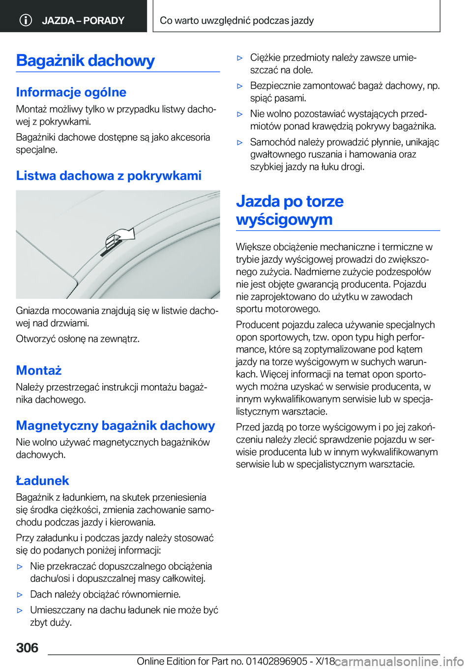 BMW 8 SERIES COUPE 2019  Instrukcja obsługi (in Polish) �B�a�g�a9�n�i�k��d�a�c�h�o�w�y
�I�n�f�o�r�m�a�c�j�e��o�g�