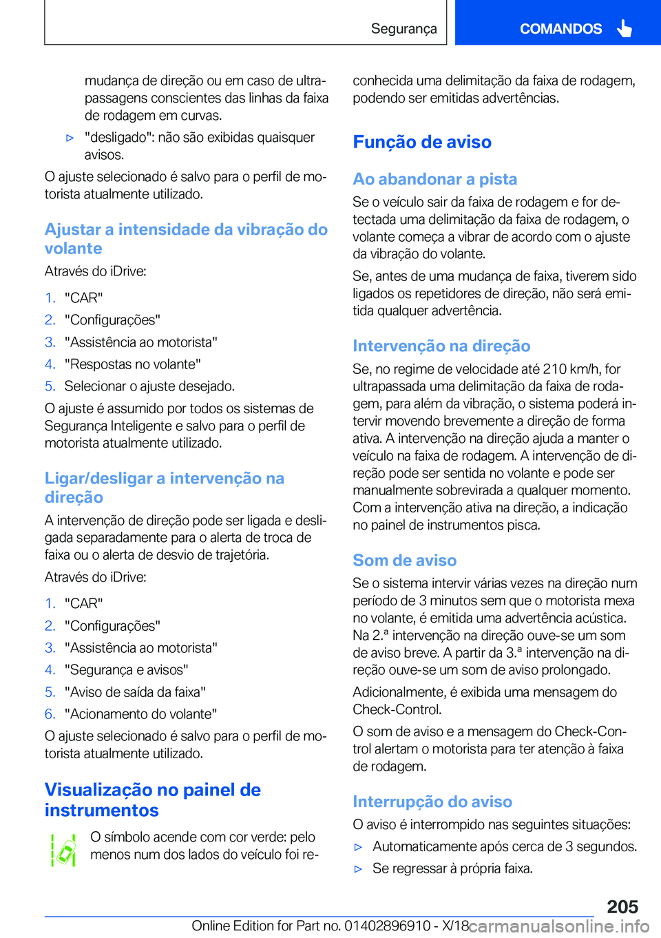 BMW 8 SERIES COUPE 2019  Manual do condutor (in Portuguese) �m�u�d�a�n�