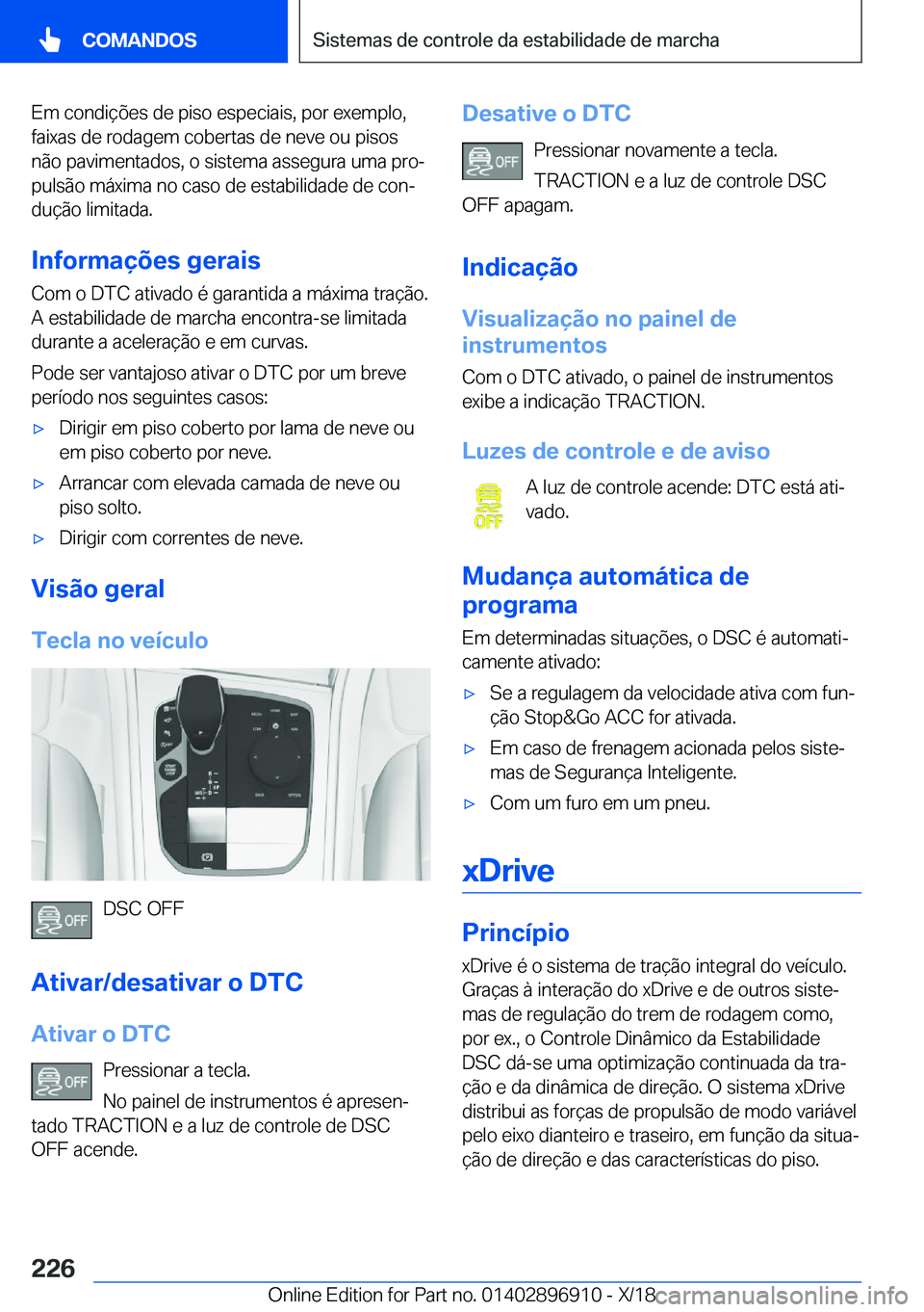 BMW 8 SERIES COUPE 2019  Manual do condutor (in Portuguese) �E�m��c�o�n�d�i�