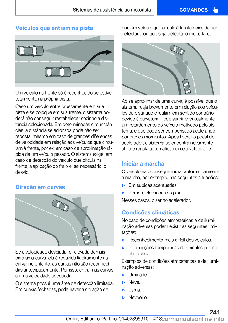 BMW 8 SERIES COUPE 2019  Manual do condutor (in Portuguese) �V�e�
