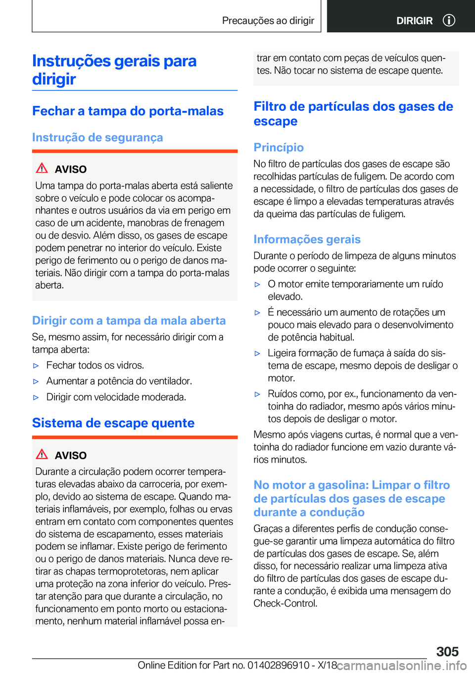 BMW 8 SERIES COUPE 2019  Manual do condutor (in Portuguese) �I�n�s�t�r�u�