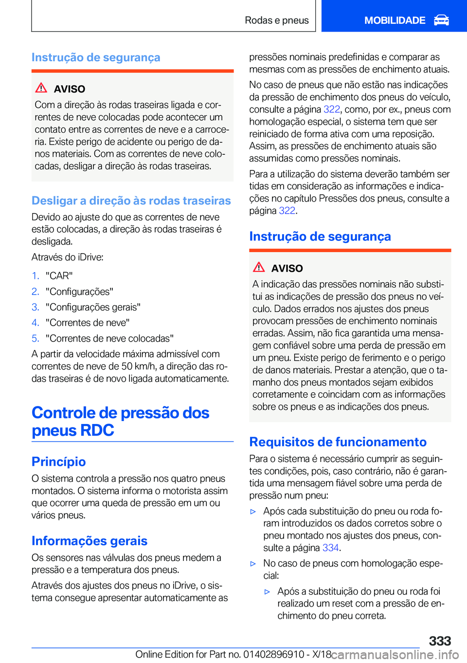 BMW 8 SERIES COUPE 2019  Manual do condutor (in Portuguese) �I�n�s�t�r�u�