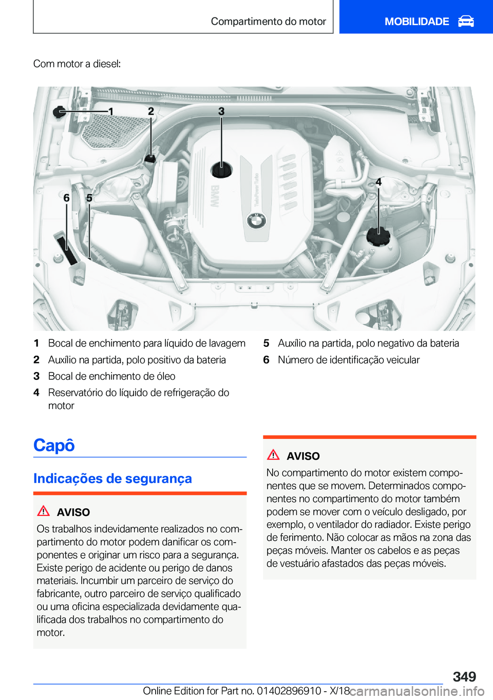 BMW 8 SERIES COUPE 2019  Manual do condutor (in Portuguese) �C�o�m��m�o�t�o�r��a��d�i�e�s�e�l�:�1�B�o�c�a�l��d�e��e�n�c�h�i�m�e�n�t�o��p�a�r�a��l�