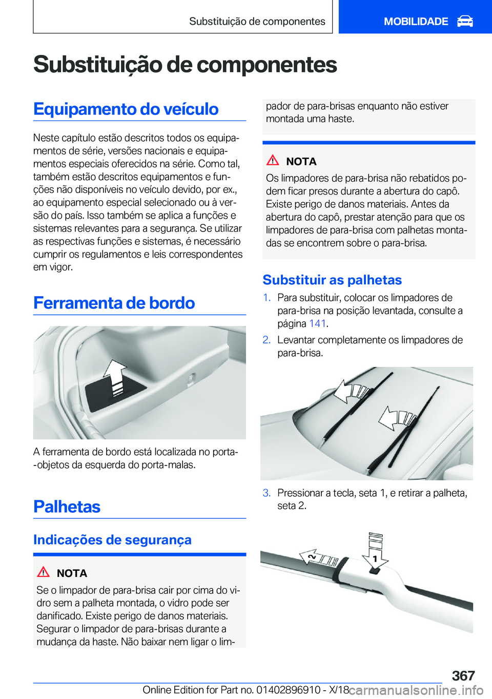 BMW 8 SERIES COUPE 2019  Manual do condutor (in Portuguese) �S�u�b�s�t�i�t�u�i�