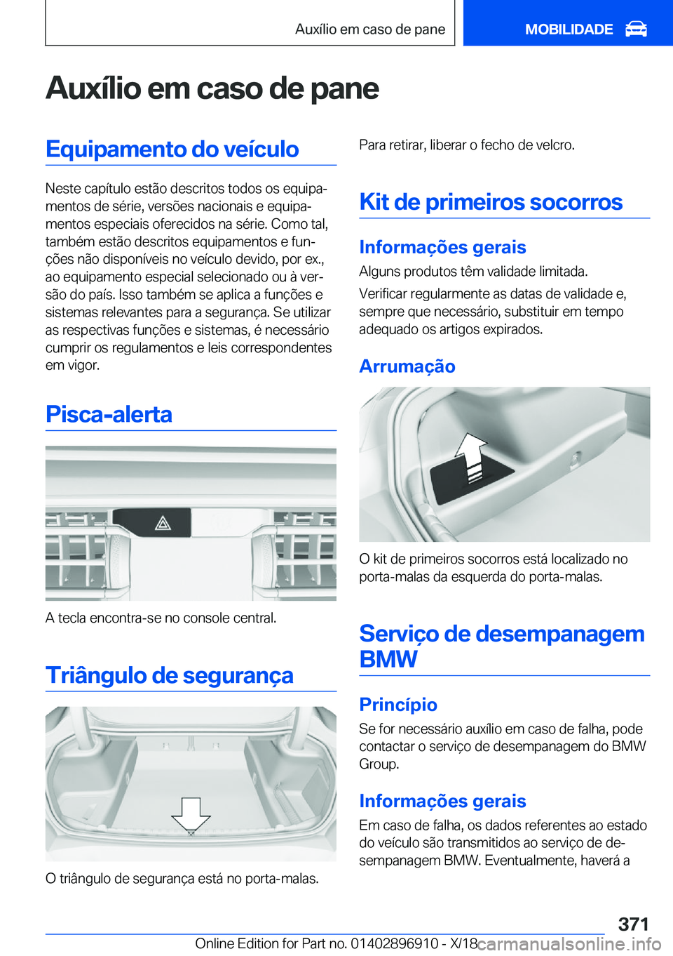 BMW 8 SERIES COUPE 2019  Manual do condutor (in Portuguese) �A�u�x�