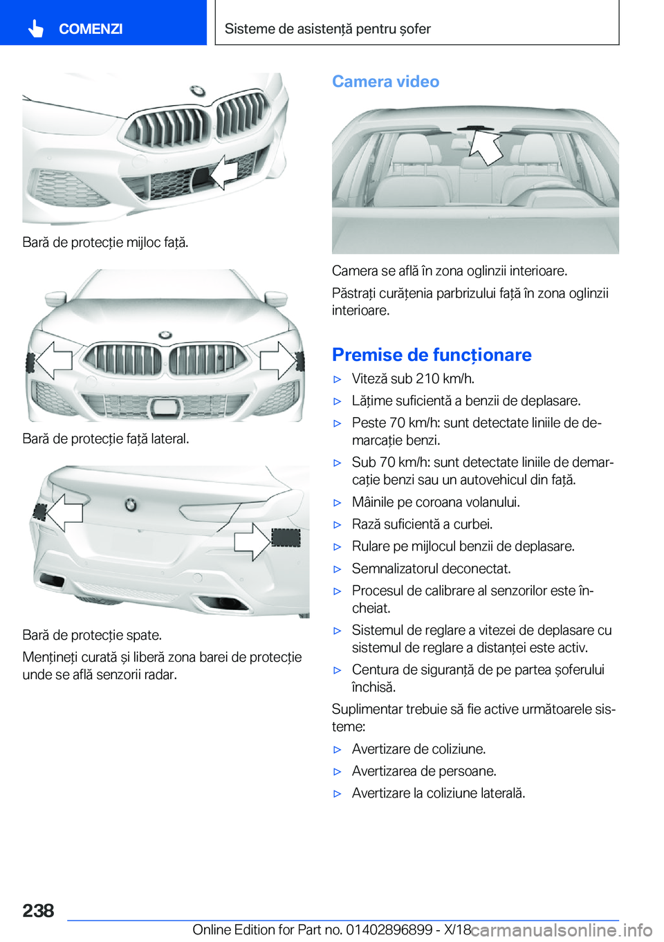 BMW 8 SERIES COUPE 2019  Ghiduri De Utilizare (in Romanian) �B�a�r�