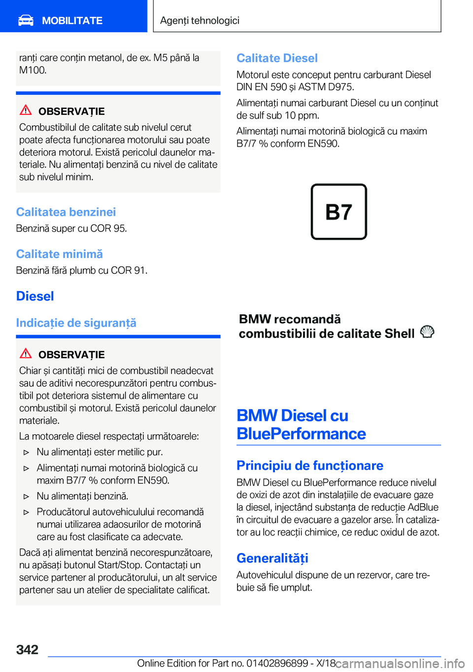 BMW 8 SERIES COUPE 2019  Ghiduri De Utilizare (in Romanian) �r�a�n*�i��c�a�r�e��c�o�n*�i�n��m�e�t�a�n�o�l�,��d�e��e�x�.��M�5��p�