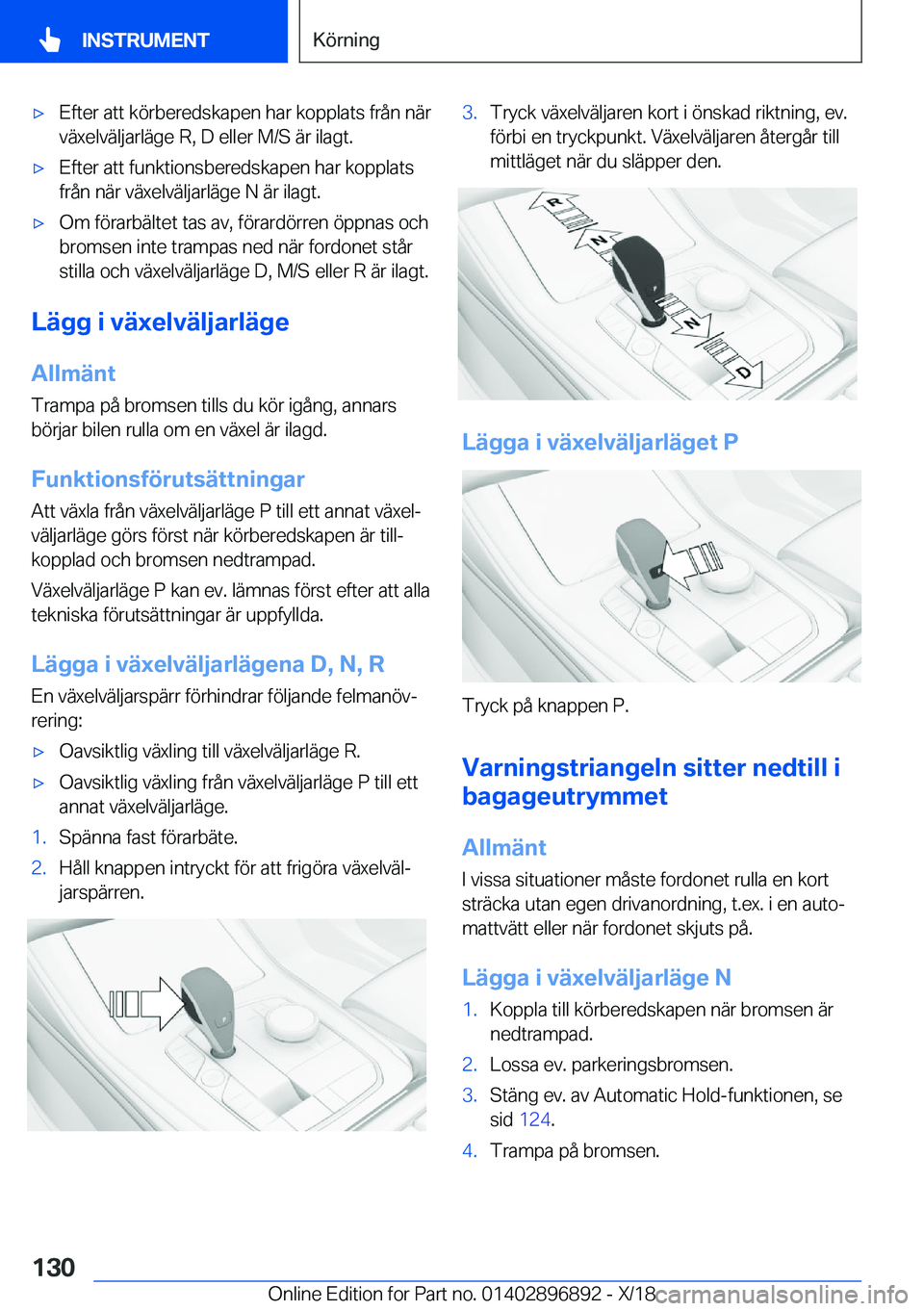 BMW 8 SERIES COUPE 2019  InstruktionsbÖcker (in Swedish) x�E�f�t�e�r��a�t�t��k�