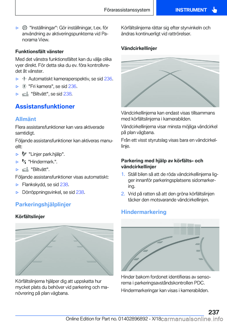 BMW 8 SERIES COUPE 2019  InstruktionsbÖcker (in Swedish) x����I�n�s�t�ä�l�l�n�i�n�g�a�r��:��G�