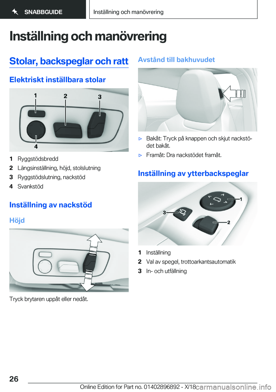 BMW 8 SERIES COUPE 2019  InstruktionsbÖcker (in Swedish) �I�n�s�t�ä�l�l�n�i�n�g��o�c�h��m�a�n�