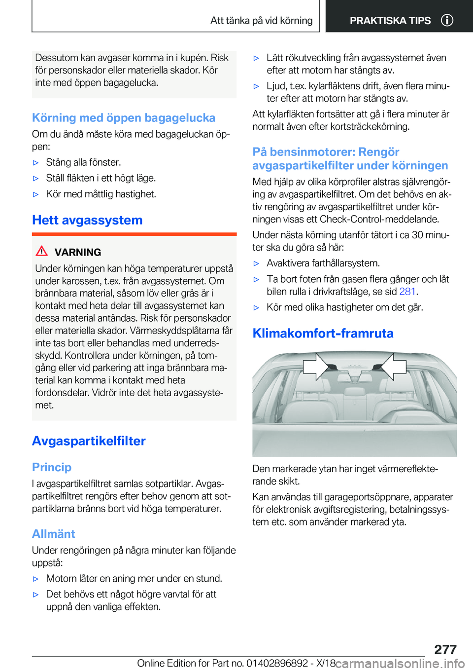 BMW 8 SERIES COUPE 2019  InstruktionsbÖcker (in Swedish) �D�e�s�s�u�t�o�m��k�a�n��a�v�g�a�s�e�r��k�o�m�m�a��i�n��i��k�u�p�