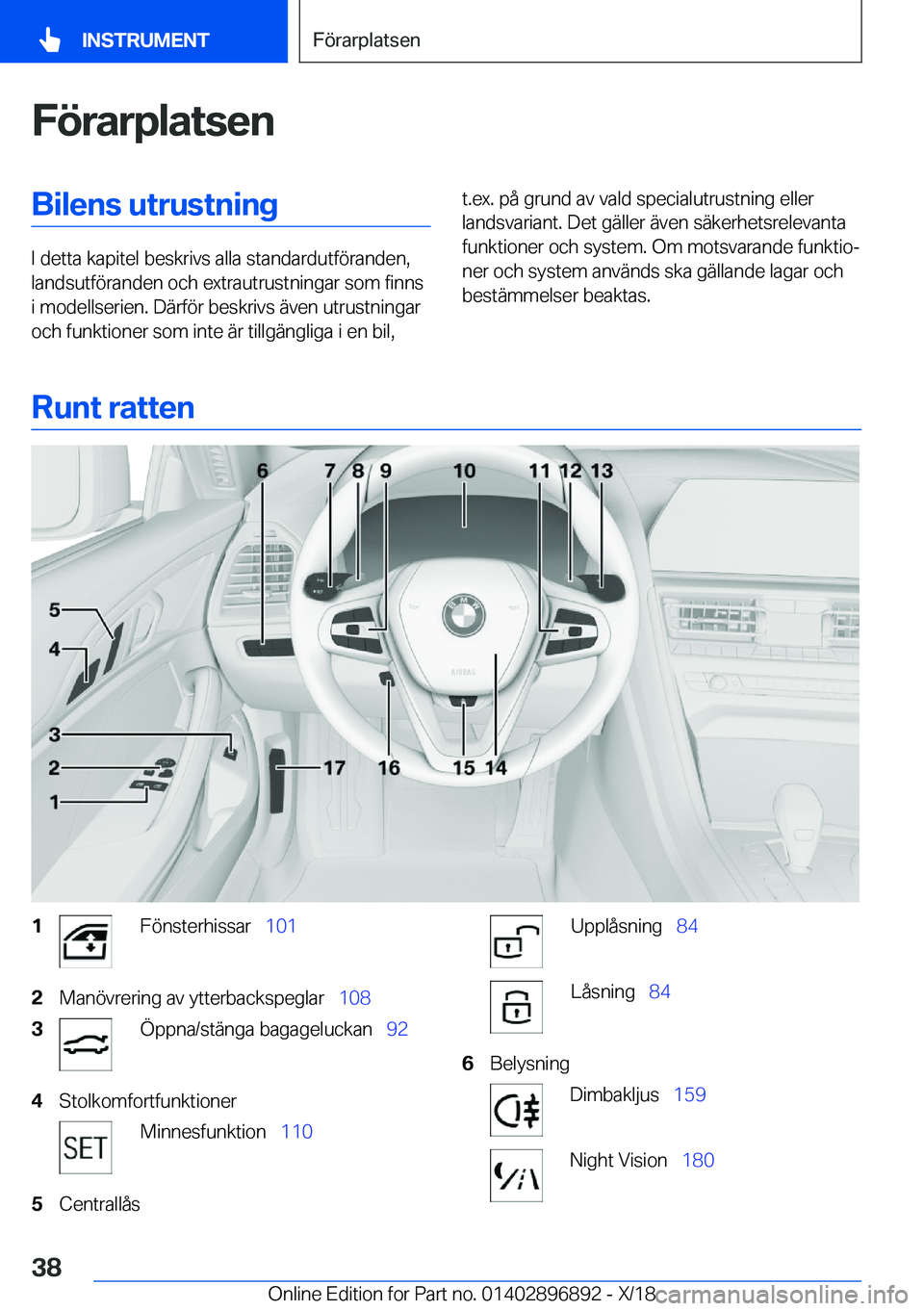 BMW 8 SERIES COUPE 2019  InstruktionsbÖcker (in Swedish) �F�