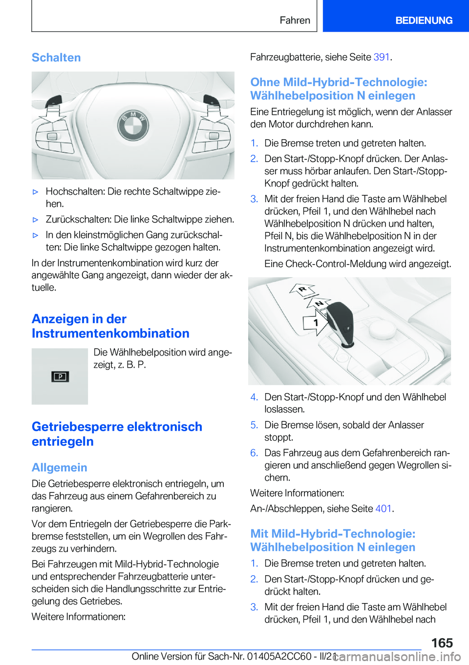 BMW 8 SERIES GRAN COUPE 2022  Betriebsanleitungen (in German) �S�c�h�a�l�t�e�nx�H�o�c�h�s�c�h�a�l�t�e�n�:��D�i�e��r�e�c�h�t�e��S�c�h�a�l�t�w�i�p�p�e��z�i�ej
�h�e�n�.x�Z�u�r�