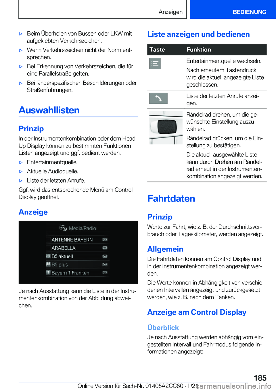 BMW 8 SERIES GRAN COUPE 2022  Betriebsanleitungen (in German) x�B�e�i�m��