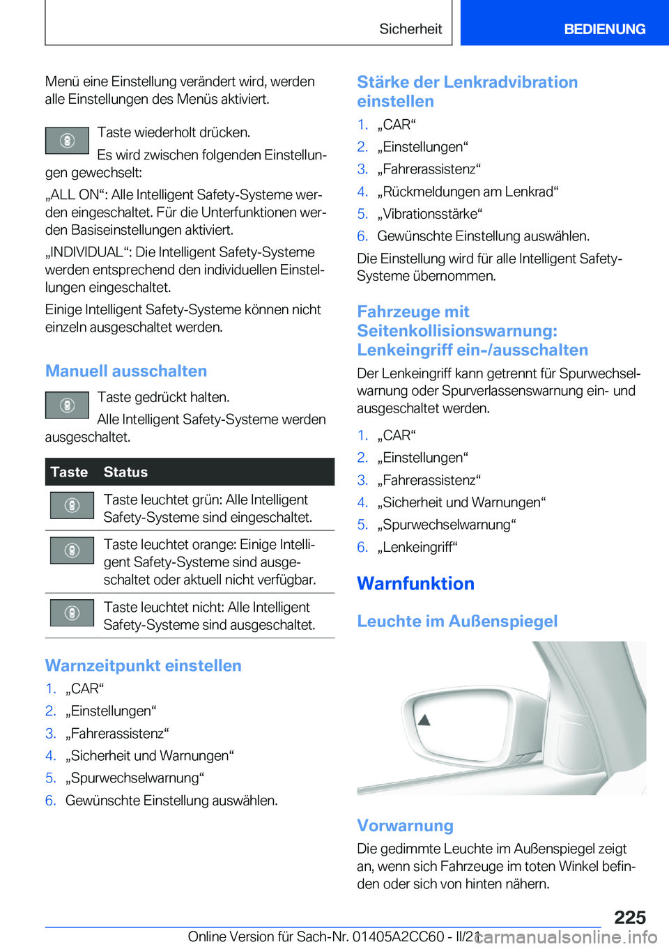 BMW 8 SERIES GRAN COUPE 2022  Betriebsanleitungen (in German) �M�e�n�