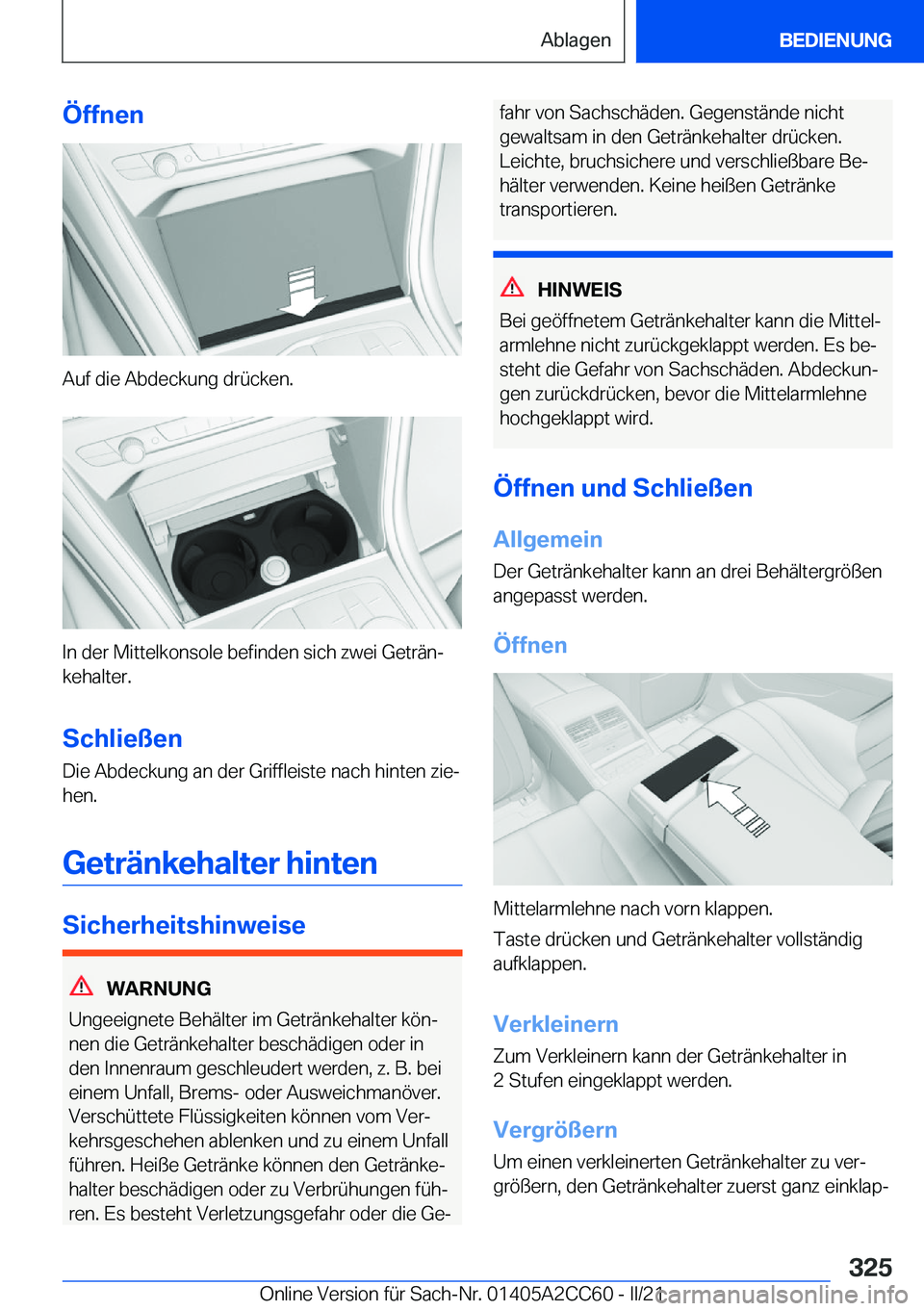 BMW 8 SERIES GRAN COUPE 2022  Betriebsanleitungen (in German) �