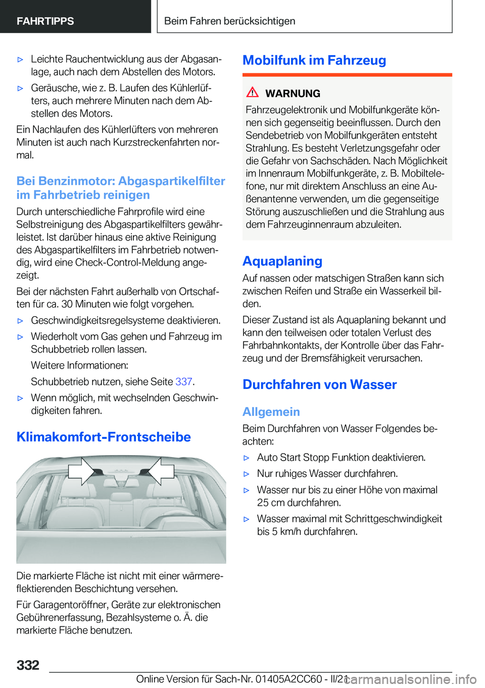 BMW 8 SERIES GRAN COUPE 2022  Betriebsanleitungen (in German) x�L�e�i�c�h�t�e��R�a�u�c�h�e�n�t�w�i�c�k�l�u�n�g��a�u�s��d�e�r��A�b�g�a�s�a�nj�l�a�g�e�,��a�u�c�h��n�a�c�h��d�e�m��A�b�s�t�e�l�l�e�n��d�e�s��M�o�t�o�r�s�.x�G�e�r�