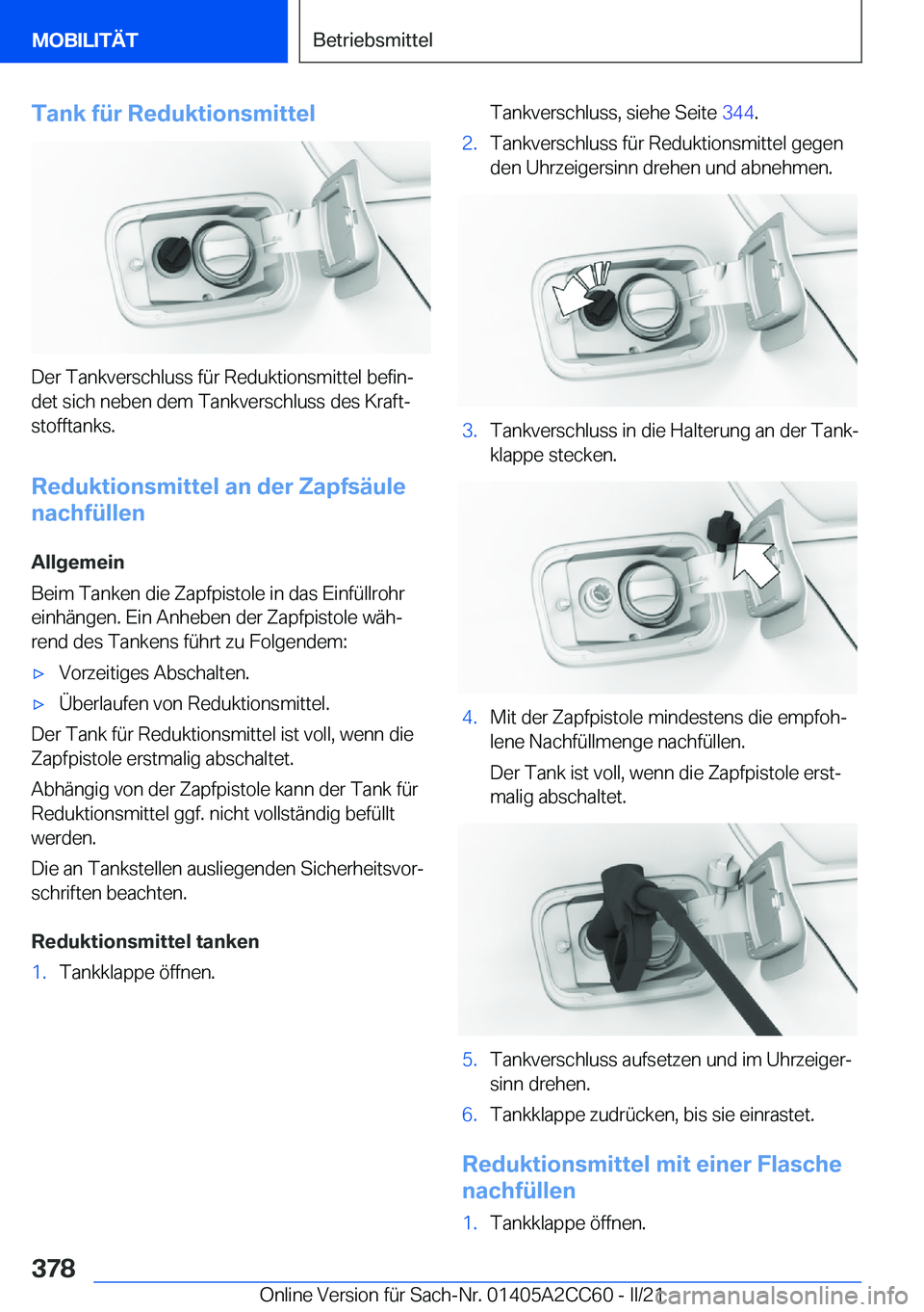 BMW 8 SERIES GRAN COUPE 2022  Betriebsanleitungen (in German) �T�a�n�k��f�