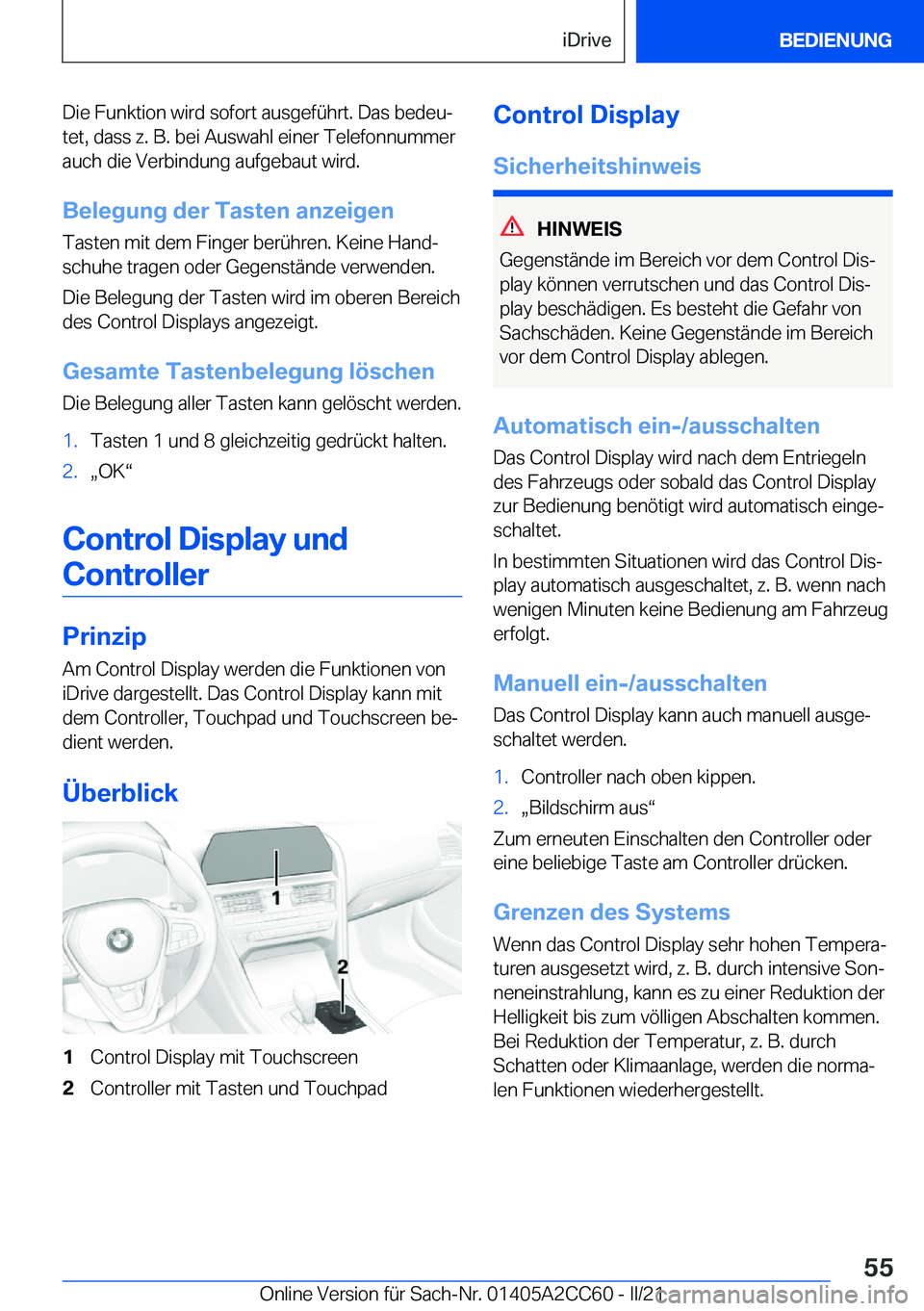 BMW 8 SERIES GRAN COUPE 2022  Betriebsanleitungen (in German) �D�i�e��F�u�n�k�t�i�o�n��w�i�r�d��s�o�f�o�r�t��a�u�s�g�e�f�