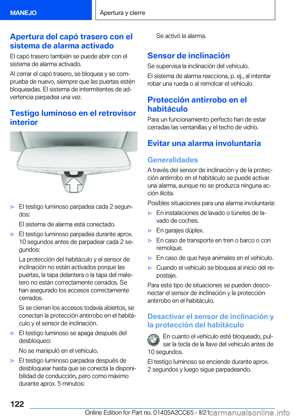 BMW 8 SERIES GRAN COUPE 2022  Manuales de Empleo (in Spanish) �A�p�e�r�t�u�r�a��d�e�l��c�a�p�