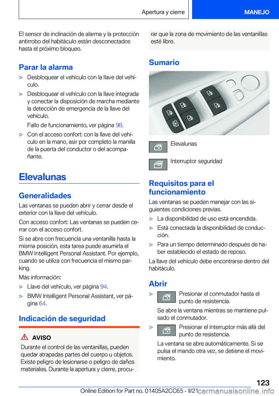 BMW 8 SERIES GRAN COUPE 2022  Manuales de Empleo (in Spanish) �E�l��s�e�n�s�o�r��d�e��i�n�c�l�i�n�a�c�i�