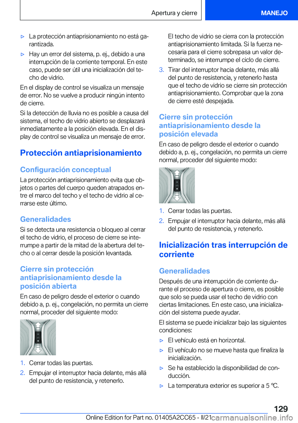 BMW 8 SERIES GRAN COUPE 2022  Manuales de Empleo (in Spanish) x�L�a��p�r�o�t�e�c�c�i�