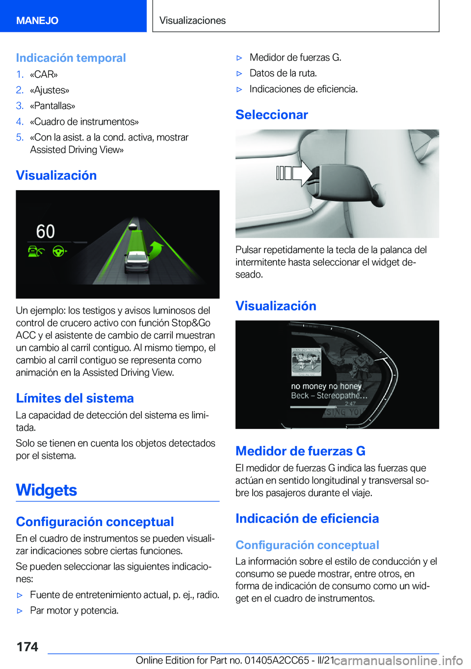 BMW 8 SERIES GRAN COUPE 2022  Manuales de Empleo (in Spanish) �I�n�d�i�c�a�c�i�