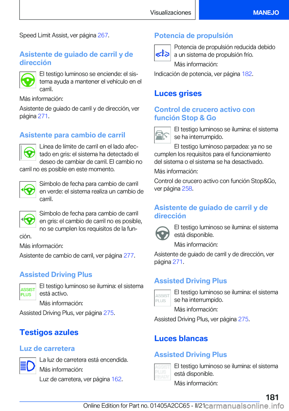 BMW 8 SERIES GRAN COUPE 2022  Manuales de Empleo (in Spanish) �S�p�e�e�d��L�i�m�i�t��A�s�s�i�s�t�,��v�e�r��p�